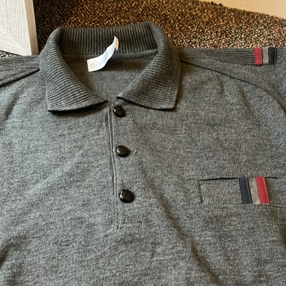 Vintage 80’s retro Men’s thick Lana wool blend ski winter jumper Sweater XL gray - Picture 2 of 14